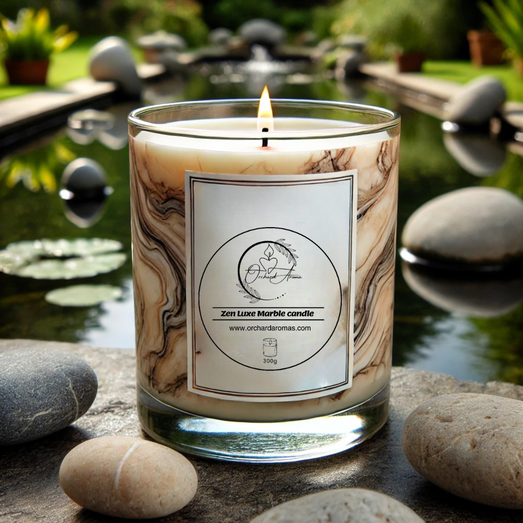 Zen Luxe Marble Candle